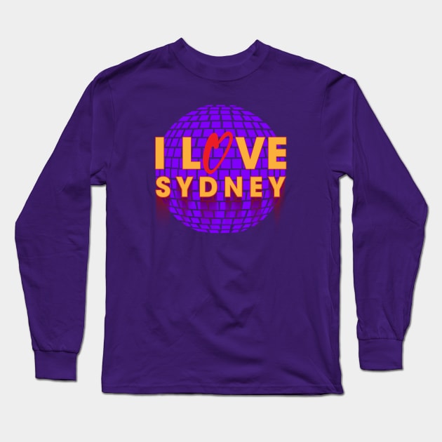 I Love Disco Sydney Long Sleeve T-Shirt by dojranliev